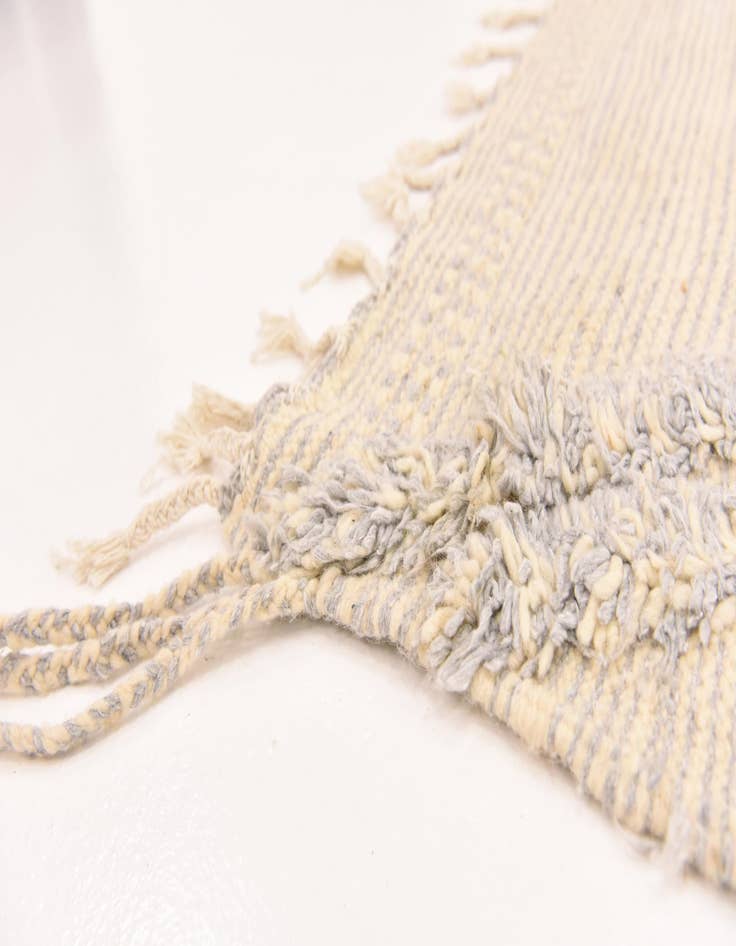 Detail image of  5' 6 x 9' 1  Hand Knotted Moroccan Wool Rug