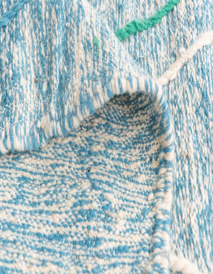 Detail image of  6' 7 x 10' 5  Hand Knotted Moroccan Wool Rug