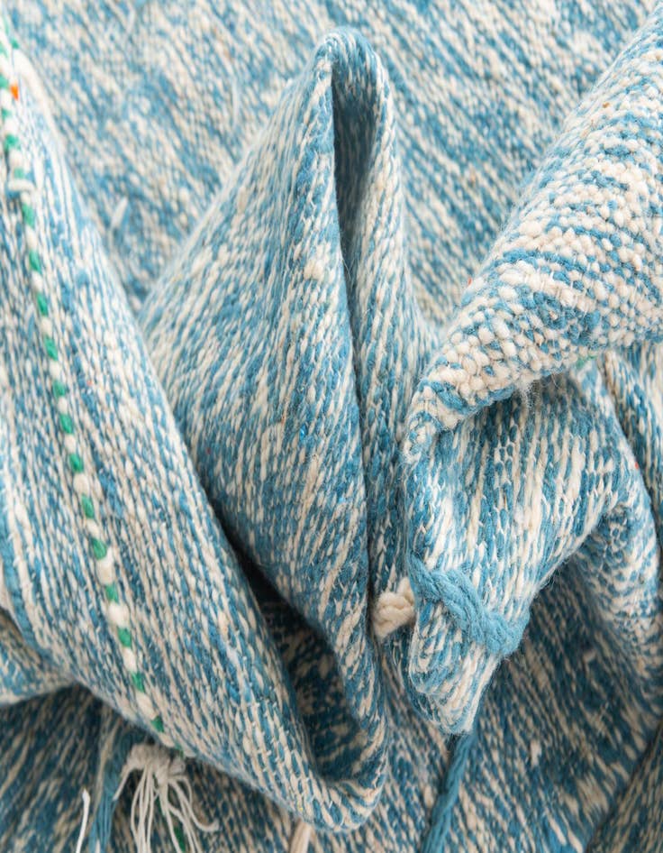 Detail image of  6' 7 x 10' 5  Hand Knotted Moroccan Wool Rug