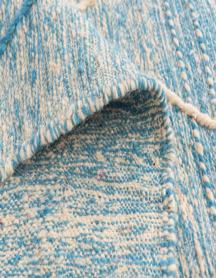 Detail image of  6' 6 x 10'  Hand Knotted Moroccan Wool Rug