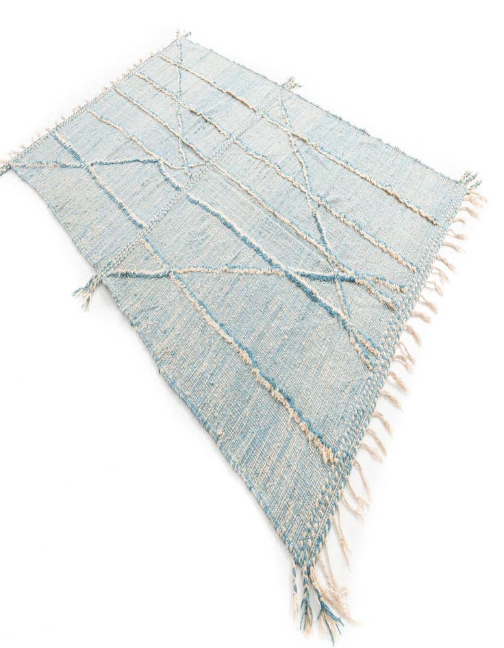 Detail image of  6' 6 x 10' 3  Hand Knotted Moroccan Wool Rug