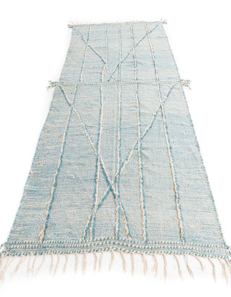 Detail image of  6' 6 x 10' 3  Hand Knotted Moroccan Wool Rug