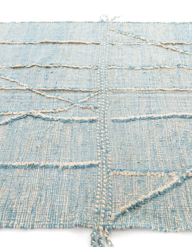 Detail image of  6' 6 x 10' 3  Hand Knotted Moroccan Wool Rug