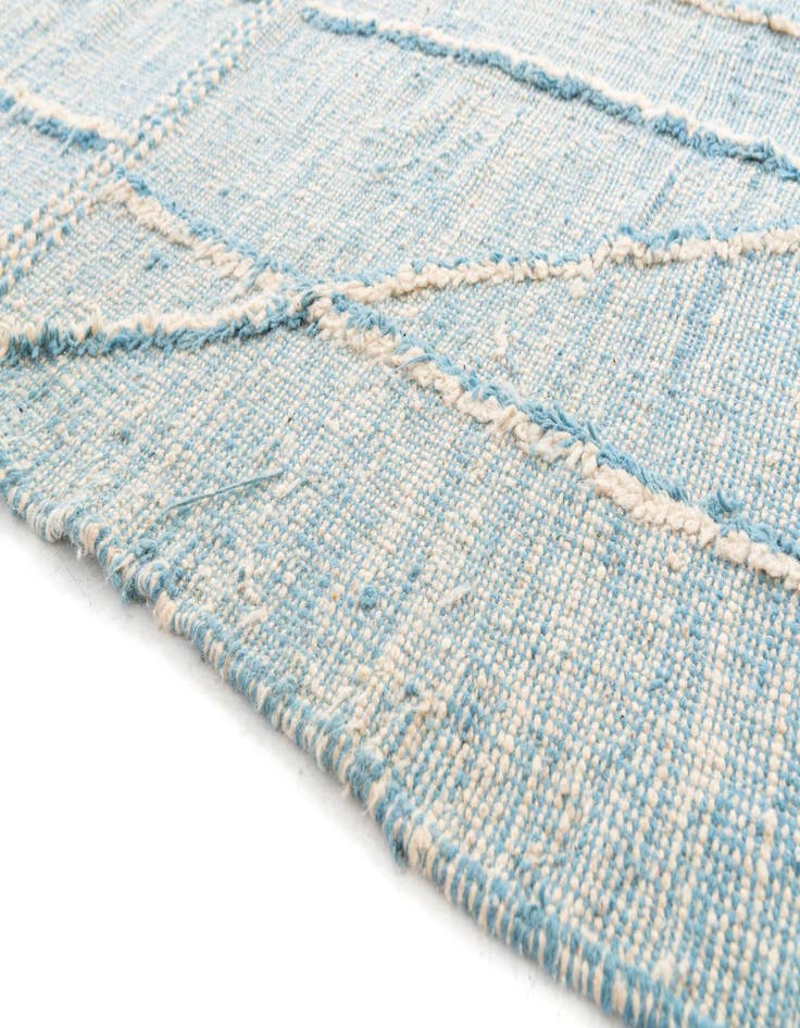 Detail image of  6' 6 x 10' 3  Hand Knotted Moroccan Wool Rug