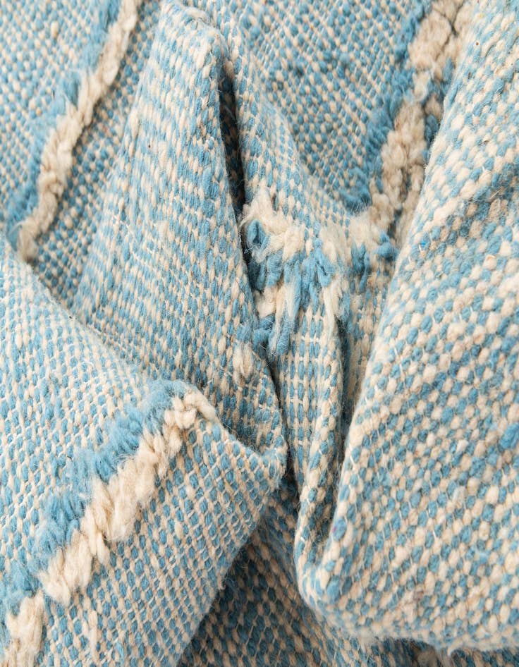 Detail image of  6' 6 x 10' 3  Hand Knotted Moroccan Wool Rug