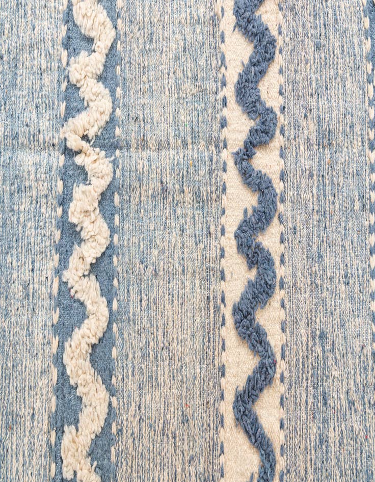 Detail image of  5' 3 x 8'  Hand Knotted Moroccan Wool Rug