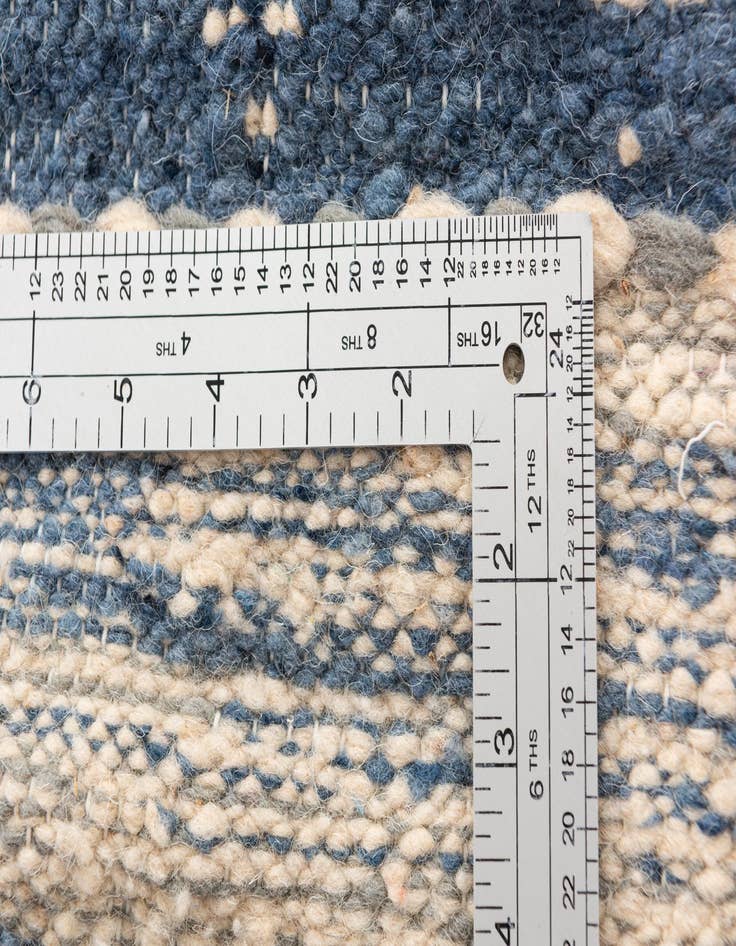 Detail image of  5' 3 x 8'  Hand Knotted Moroccan Wool Rug