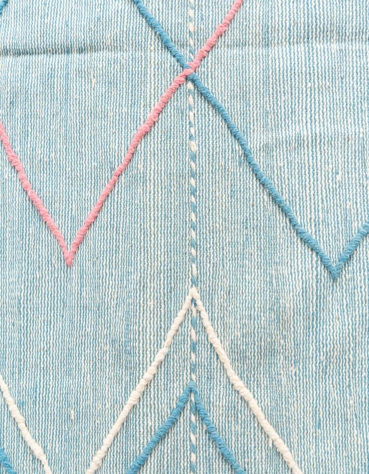 Detail image of  6' 7 x 10' 2  Hand Knotted Moroccan Wool Rug