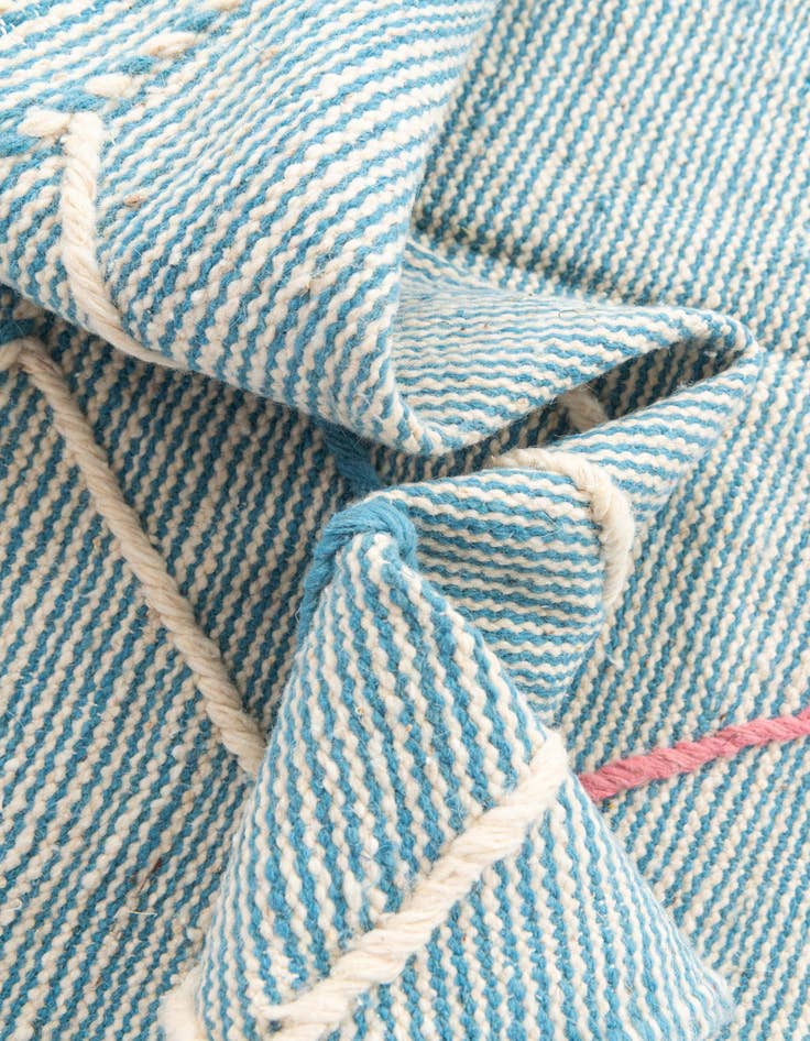 Detail image of  6' 7 x 10' 2  Hand Knotted Moroccan Wool Rug