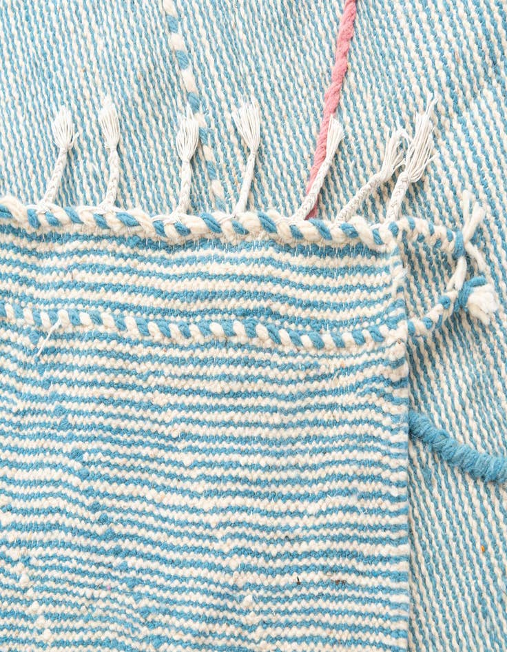 Detail image of  6' 7 x 10' 2  Hand Knotted Moroccan Wool Rug