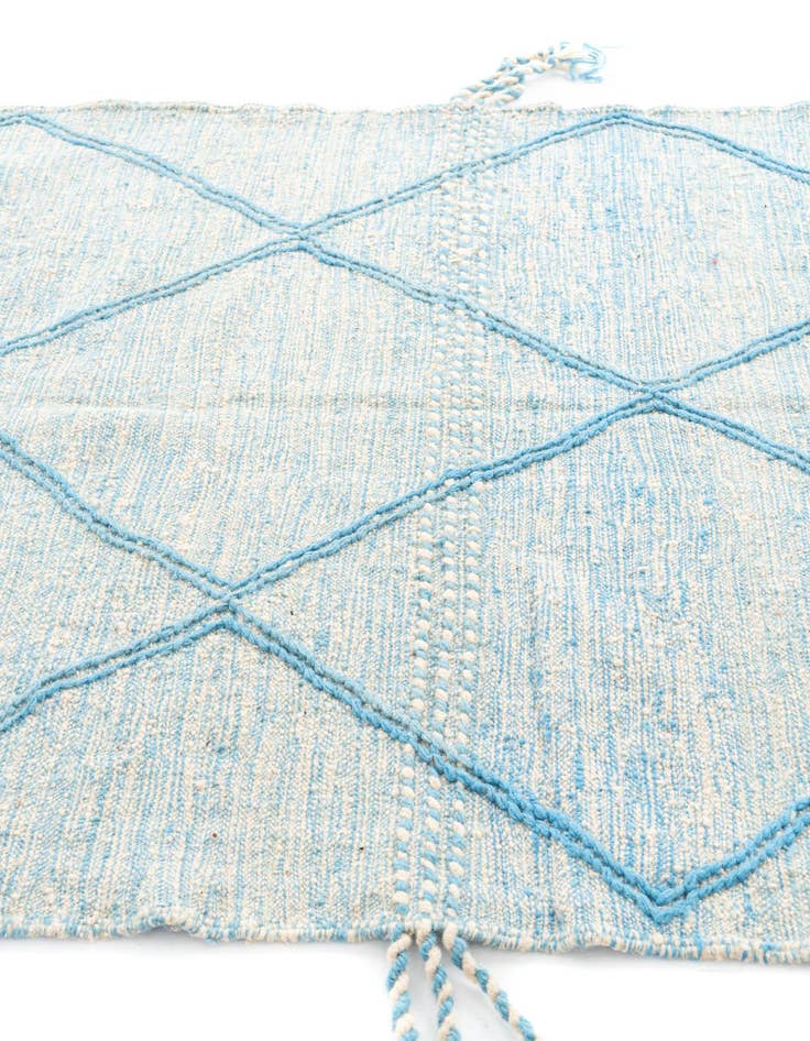 Detail image of  5' 2 x 8' 7  Hand Knotted Moroccan Wool Rug