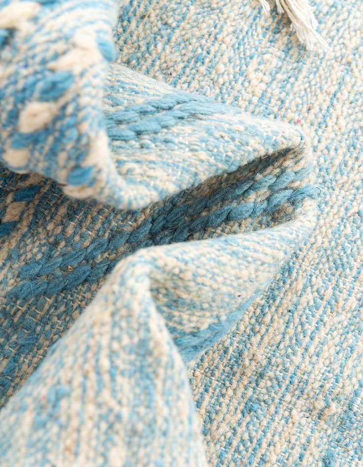 Detail image of  5' 2 x 8' 7  Hand Knotted Moroccan Wool Rug