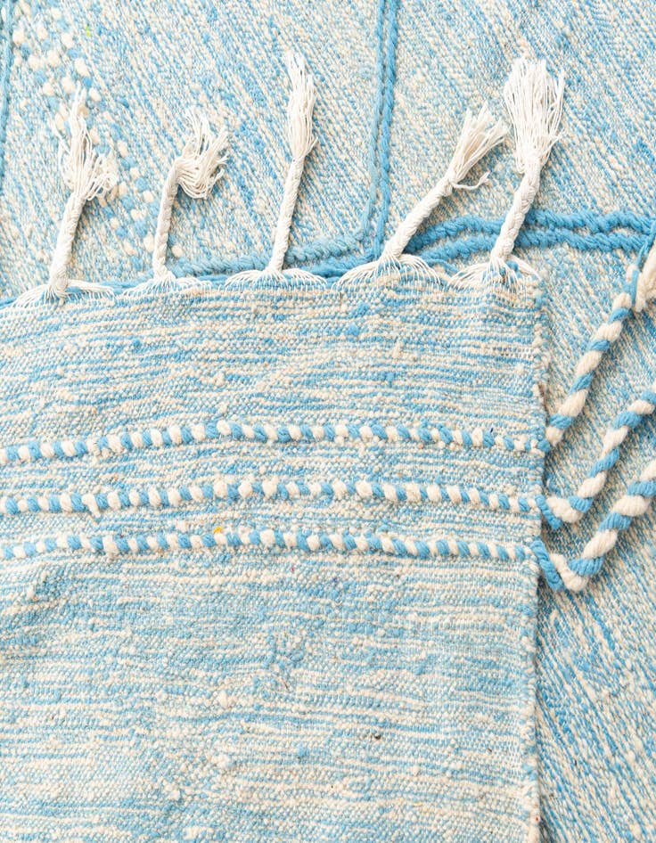 Detail image of  5' 2 x 8' 7  Hand Knotted Moroccan Wool Rug