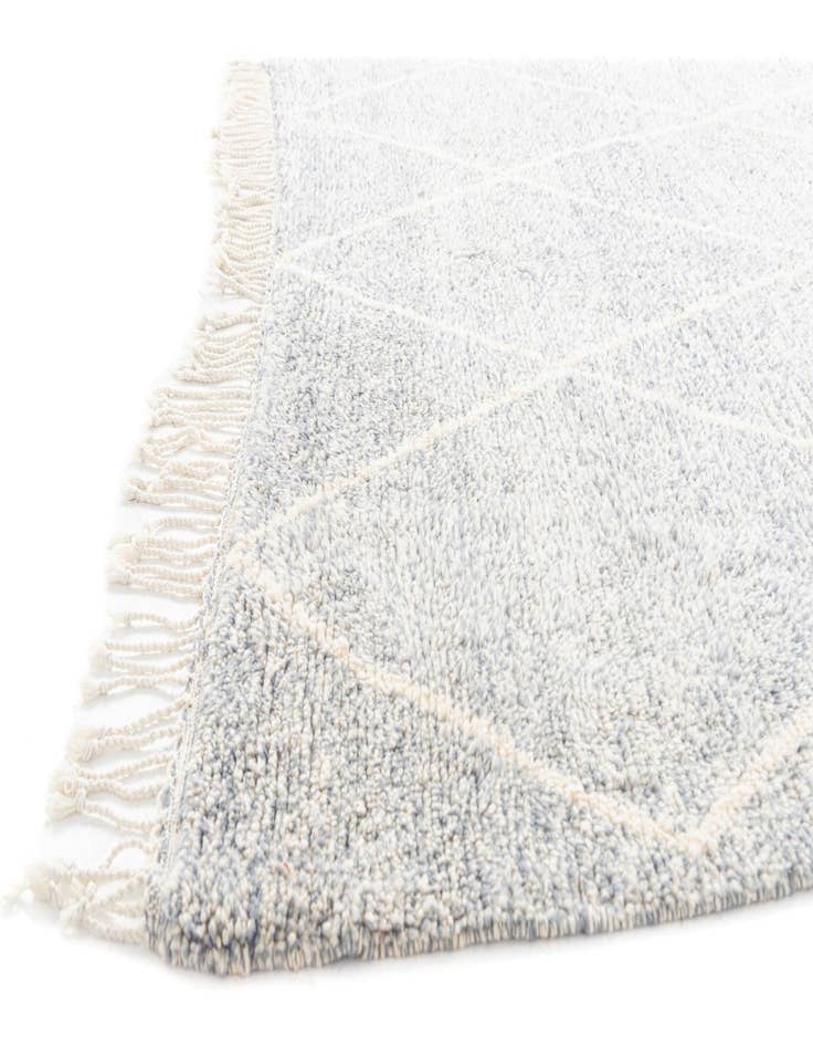 Detail image of  6' 10 x 9' 5  Hand Knotted Moroccan Wool Rug