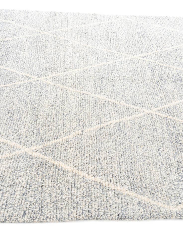 Detail image of  6' 10 x 9' 5  Hand Knotted Moroccan Wool Rug