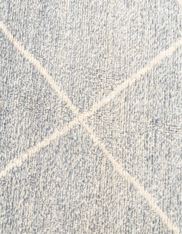 Detail image of  6' 10 x 9' 5  Hand Knotted Moroccan Wool Rug