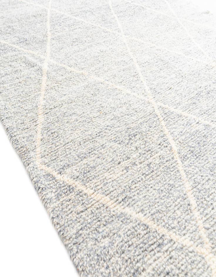 Detail image of  6' 10 x 9' 5  Hand Knotted Moroccan Wool Rug
