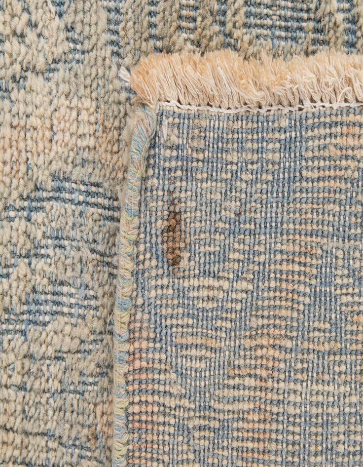 Detail image of  8' 10 x 12' 2  Hand Knotted Moroccan Wool Rug