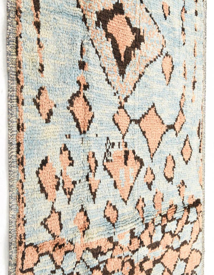 Detail image of  5' 4 x 7' 6  Hand Knotted Moroccan Wool Rug