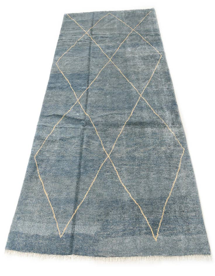 Detail image of  5' 7 x 8' 4  Hand Knotted Moroccan Wool Rug