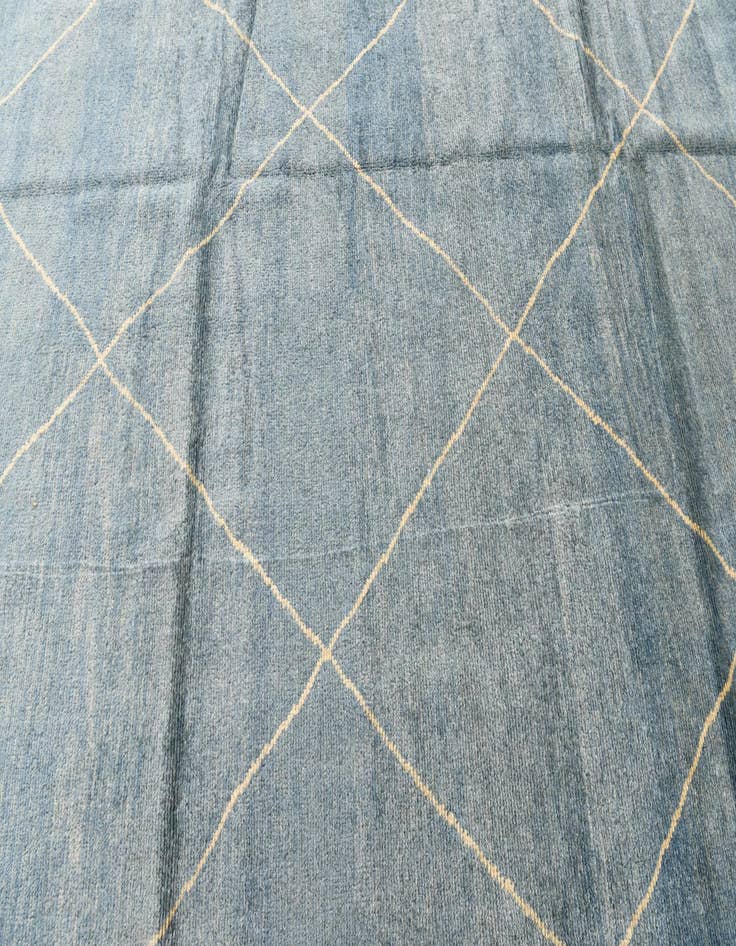 Detail image of  5' 7 x 8' 4  Hand Knotted Moroccan Wool Rug