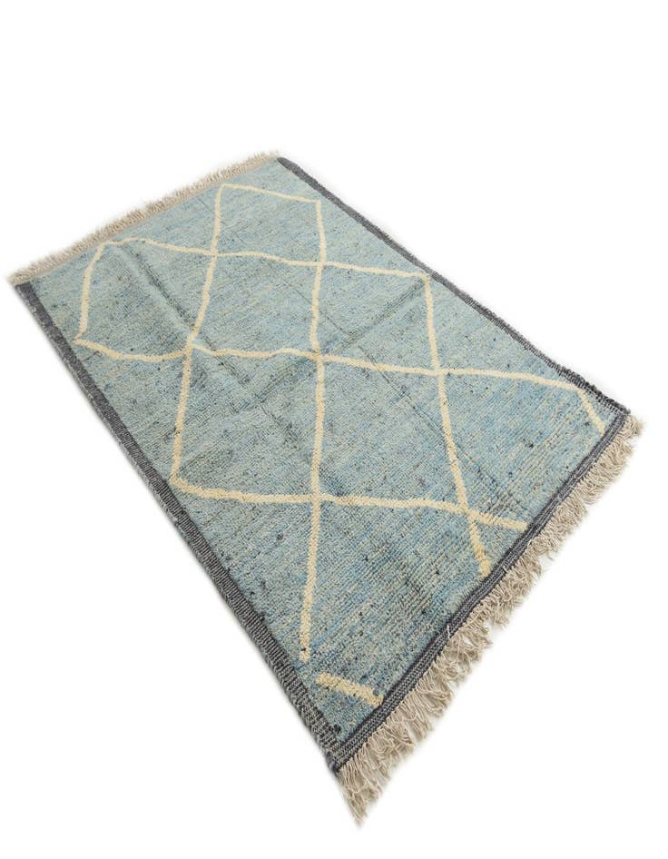 Detail image of  5' 2 x 7' 4  Hand Knotted Moroccan Wool Rug