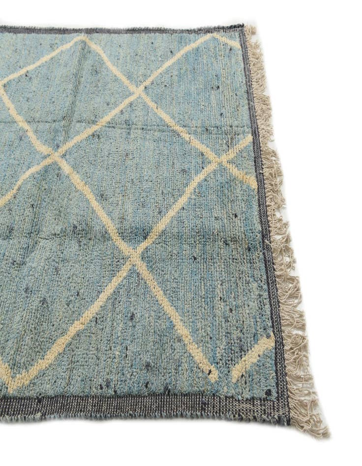 Detail image of  5' 2 x 7' 4  Hand Knotted Moroccan Wool Rug