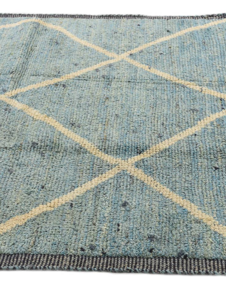 Detail image of  5' 2 x 7' 4  Hand Knotted Moroccan Wool Rug