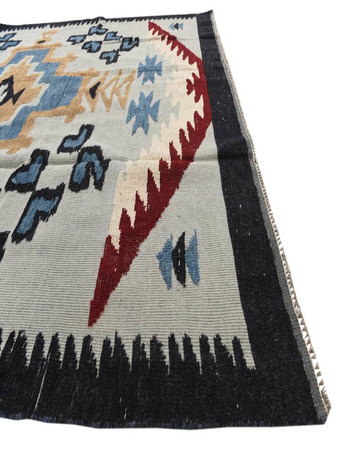 Detail image of  7' 6 x 10' 2  Hand Knotted Moroccan Wool Rug