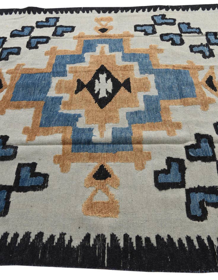 Detail image of  7' 6 x 10' 2  Hand Knotted Moroccan Wool Rug