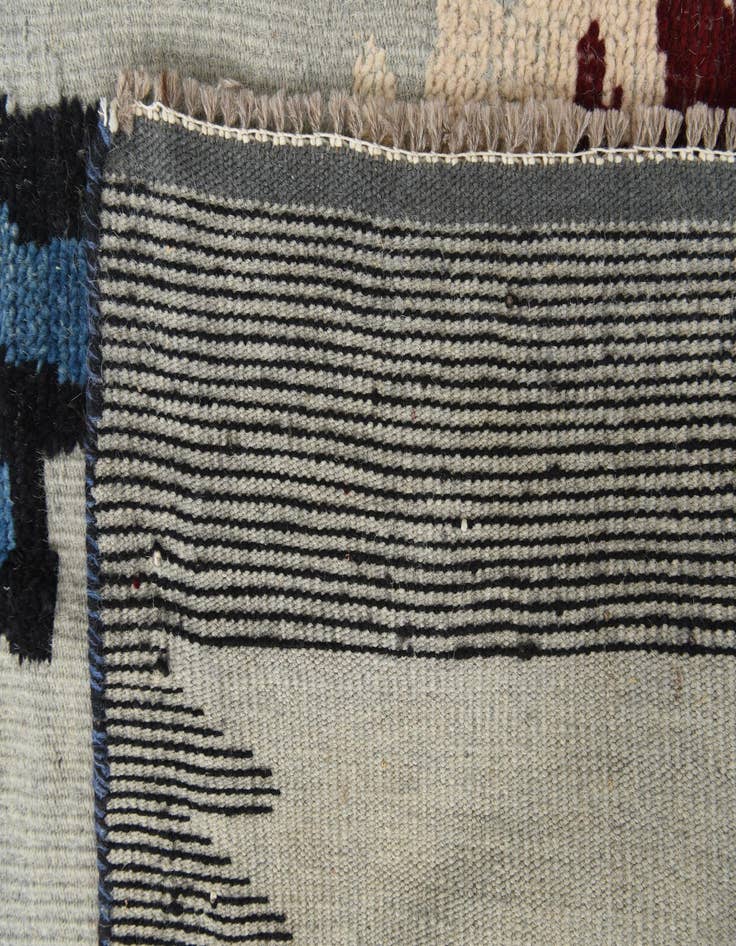 Detail image of  7' 6 x 10' 2  Hand Knotted Moroccan Wool Rug
