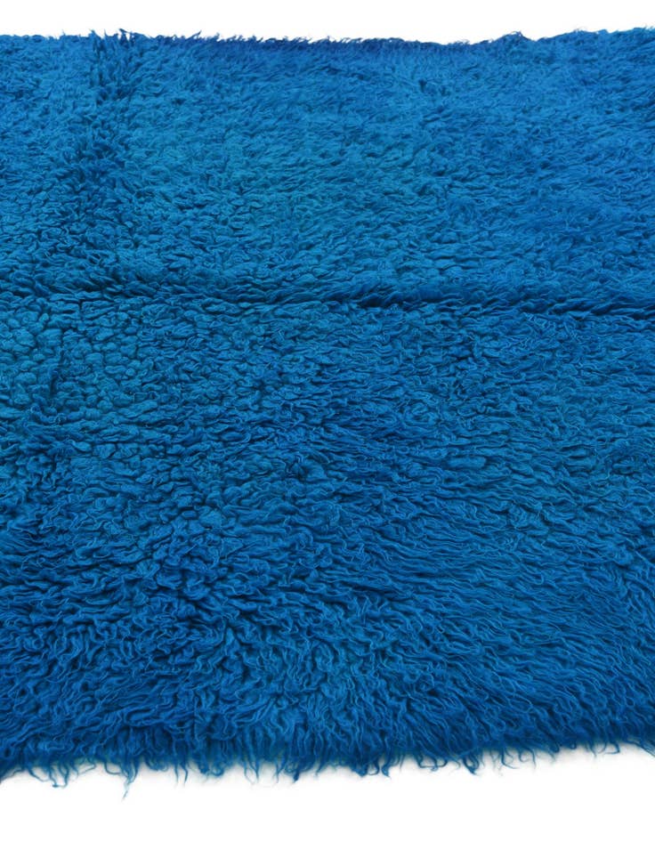 Detail image of  4' 7 x 6' 2  Hand Knotted Moroccan Wool Rug