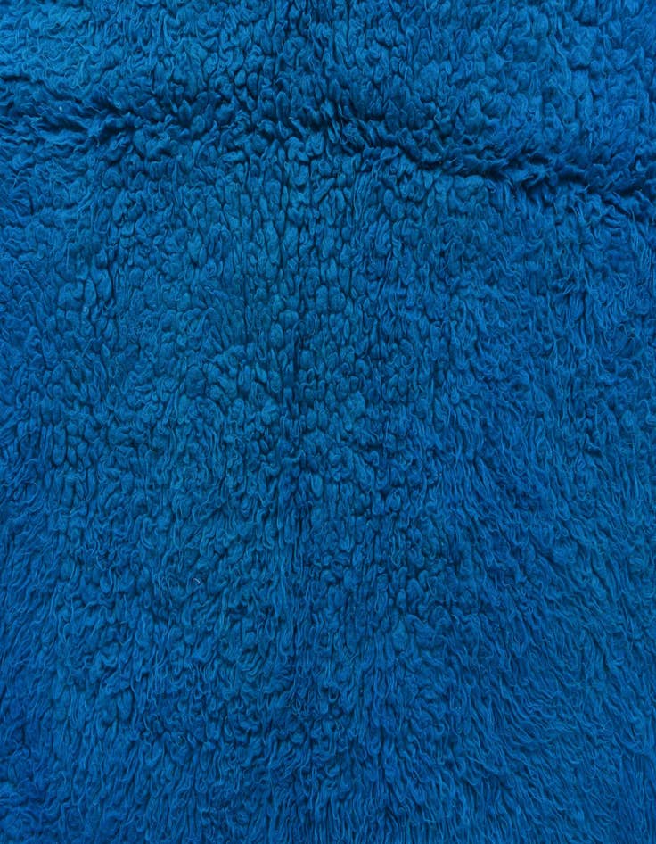 Detail image of  4' 7 x 6' 2  Hand Knotted Moroccan Wool Rug