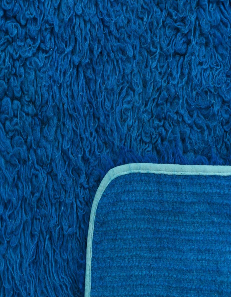Detail image of  4' 7 x 6' 2  Hand Knotted Moroccan Wool Rug