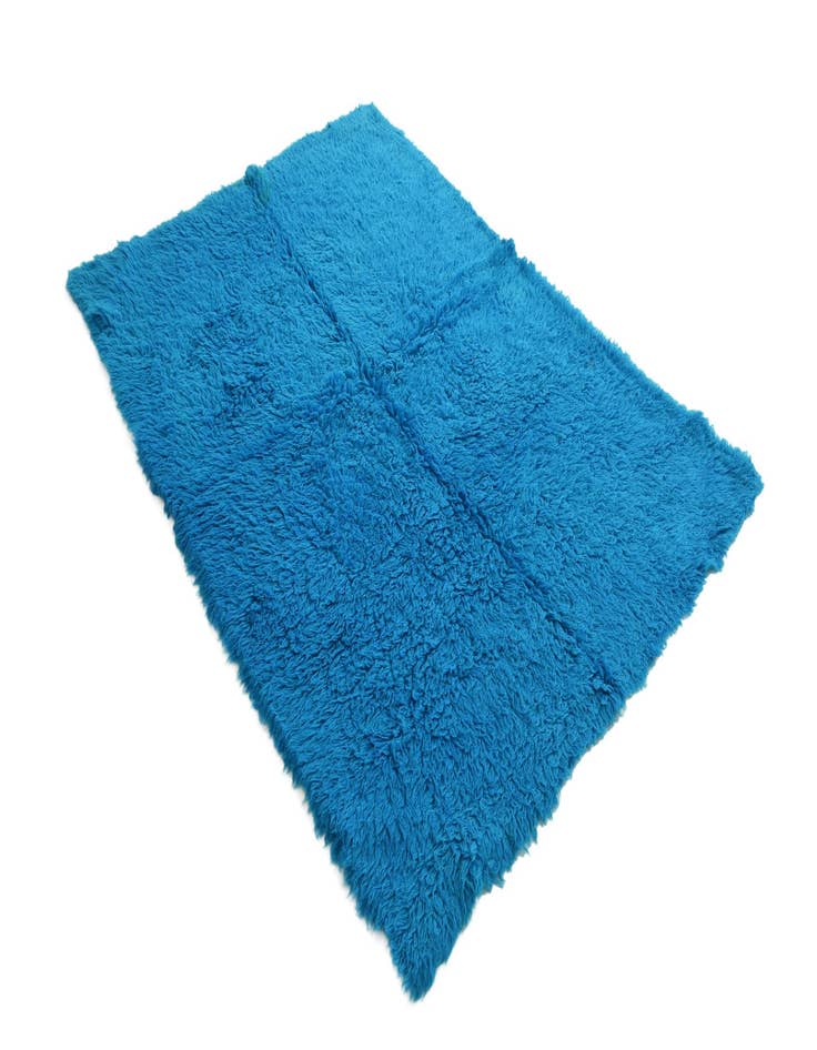 Detail image of  5' 1 x 7' 2  Hand Knotted Moroccan Wool Rug