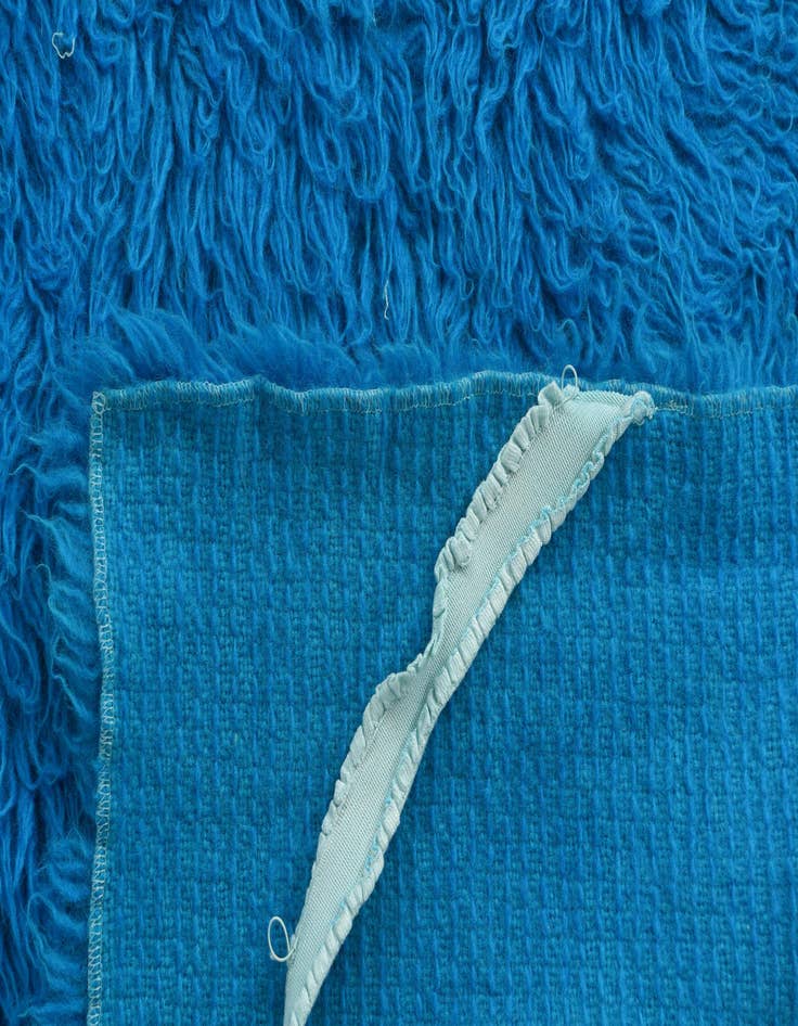 Detail image of  5' 1 x 7' 2  Hand Knotted Moroccan Wool Rug