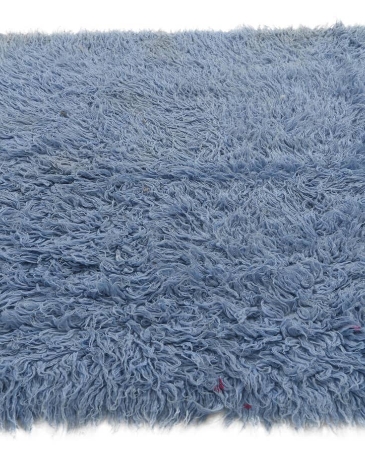 Detail image of  4' 1 x 5' 5  Hand Knotted Moroccan Wool Rug