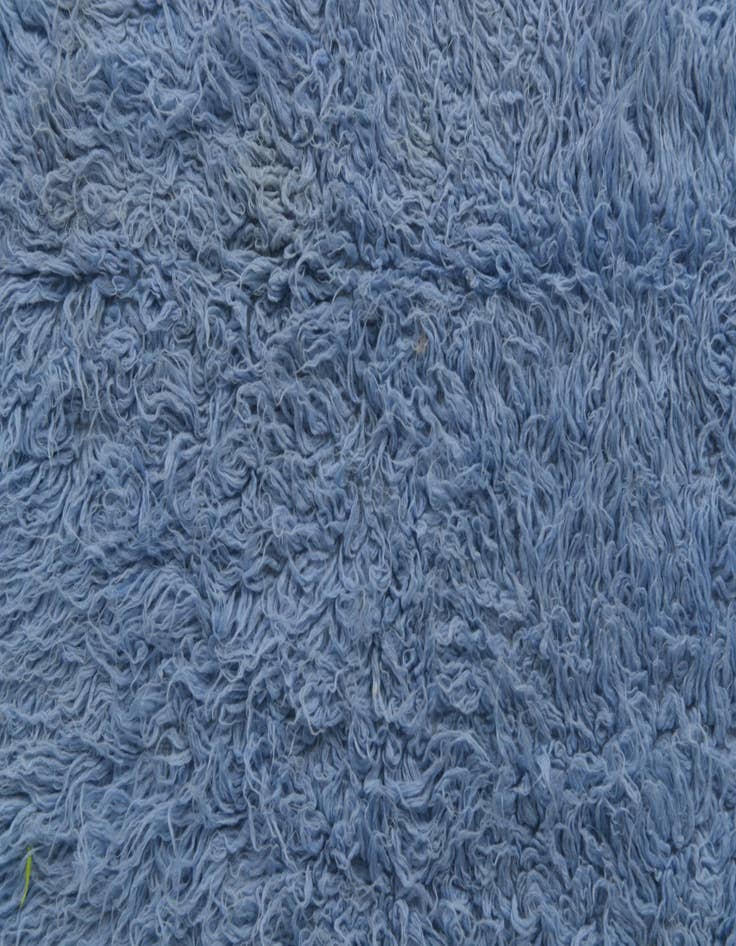 Detail image of  4' 1 x 5' 5  Hand Knotted Moroccan Wool Rug