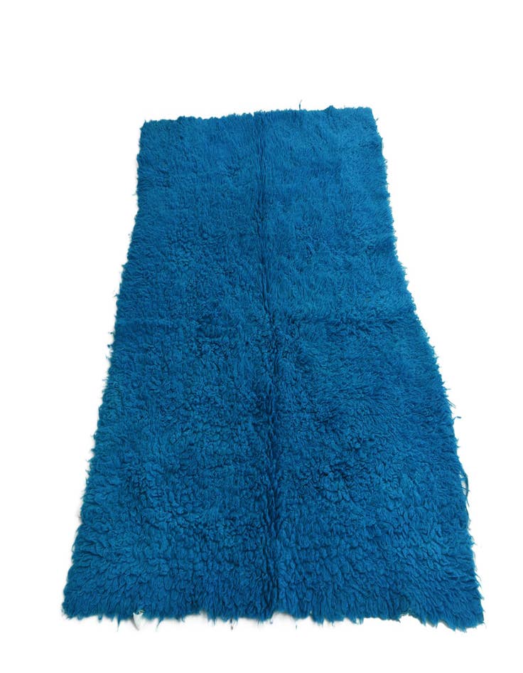 Detail image of  4' 8 x 6' 6  Hand Knotted Moroccan Wool Rug