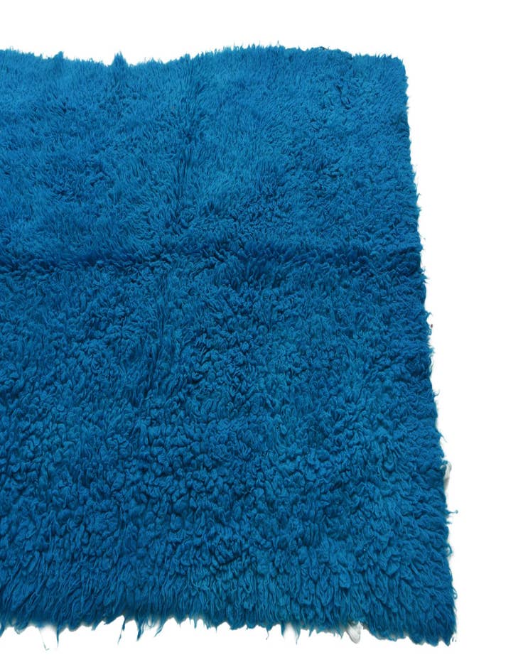 Detail image of  4' 8 x 6' 6  Hand Knotted Moroccan Wool Rug