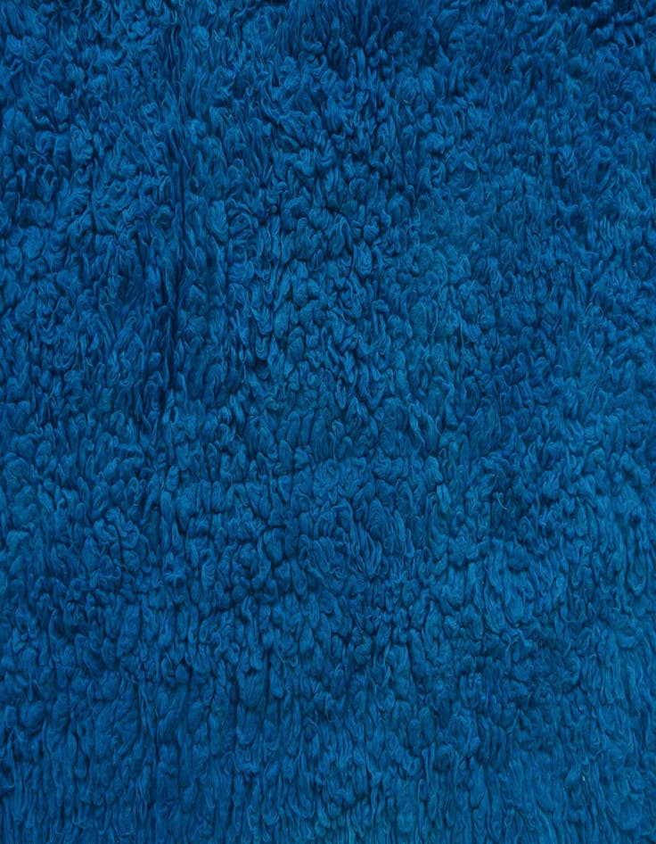 Detail image of  4' 8 x 6' 6  Hand Knotted Moroccan Wool Rug