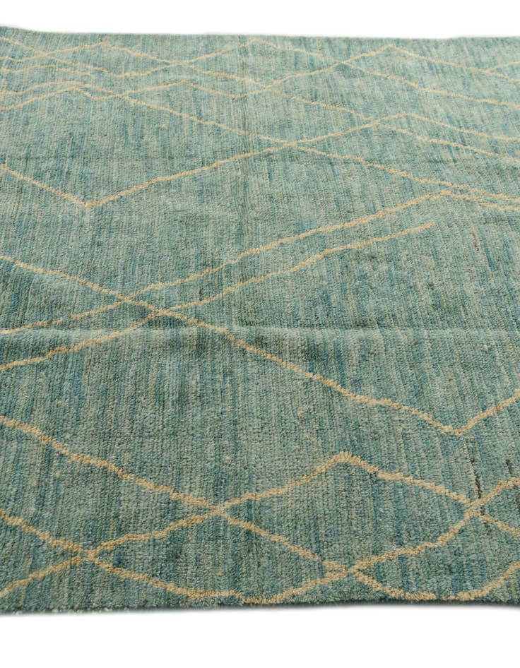 Detail image of  5' 5 x 8' 3  Hand Knotted Moroccan Wool Rug