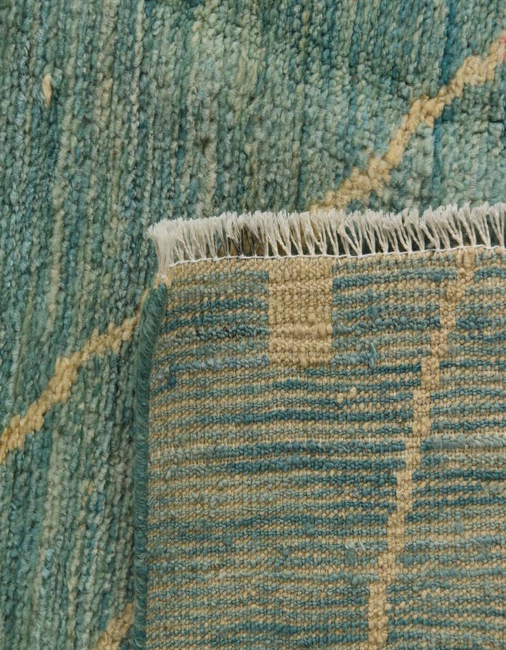 Detail image of  5' 5 x 8' 3  Hand Knotted Moroccan Wool Rug