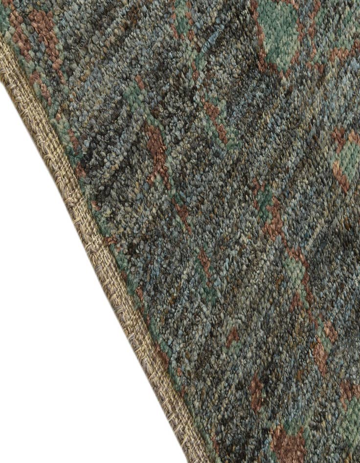 Detail image of  5' 4 x 7' 1  Hand Knotted Moroccan Wool Rug