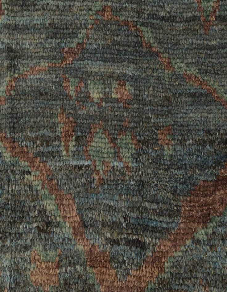 Detail image of  5' 4 x 7' 1  Hand Knotted Moroccan Wool Rug