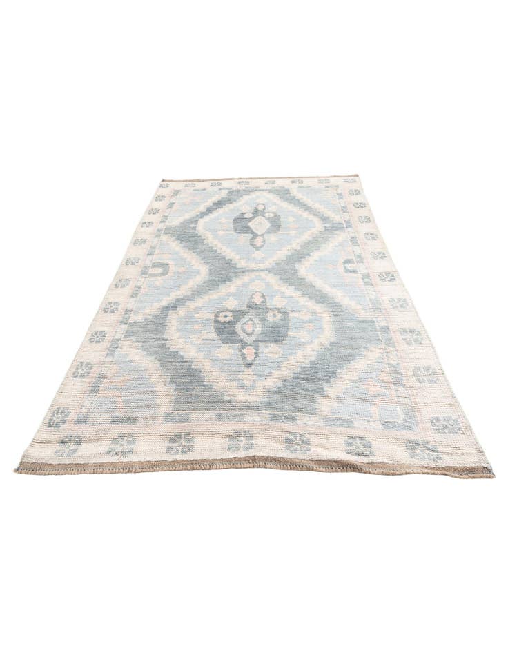 Detail image of  6' 3 x 9' 2  Hand Knotted Moroccan Wool Rug