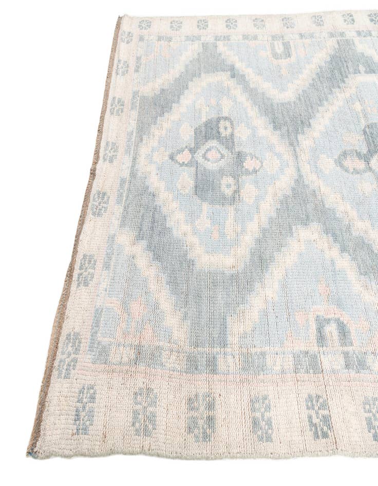 Detail image of  6' 3 x 9' 2  Hand Knotted Moroccan Wool Rug