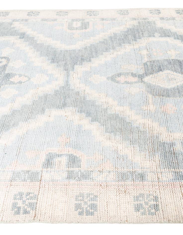 Detail image of  6' 3 x 9' 2  Hand Knotted Moroccan Wool Rug