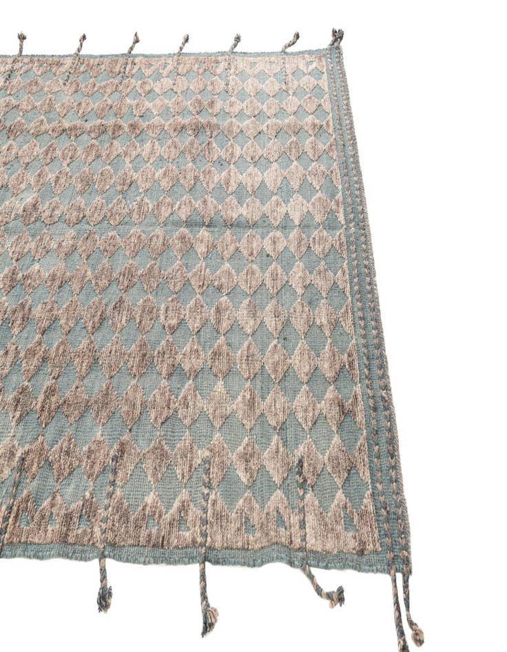 Detail image of  5' 8 x 8'  Hand Knotted Moroccan Wool Rug