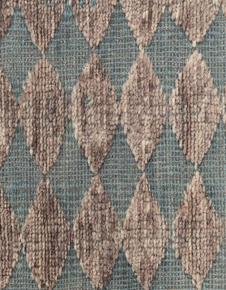 Detail image of  5' 8 x 8'  Hand Knotted Moroccan Wool Rug
